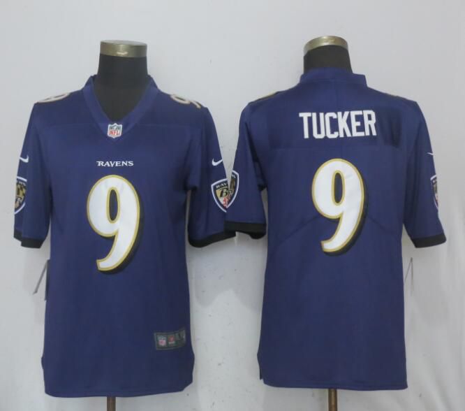 Men Baltimore Ravens 9 Tucker Purple Vapor Untouchable Limited Player Nike NFL Jerseys